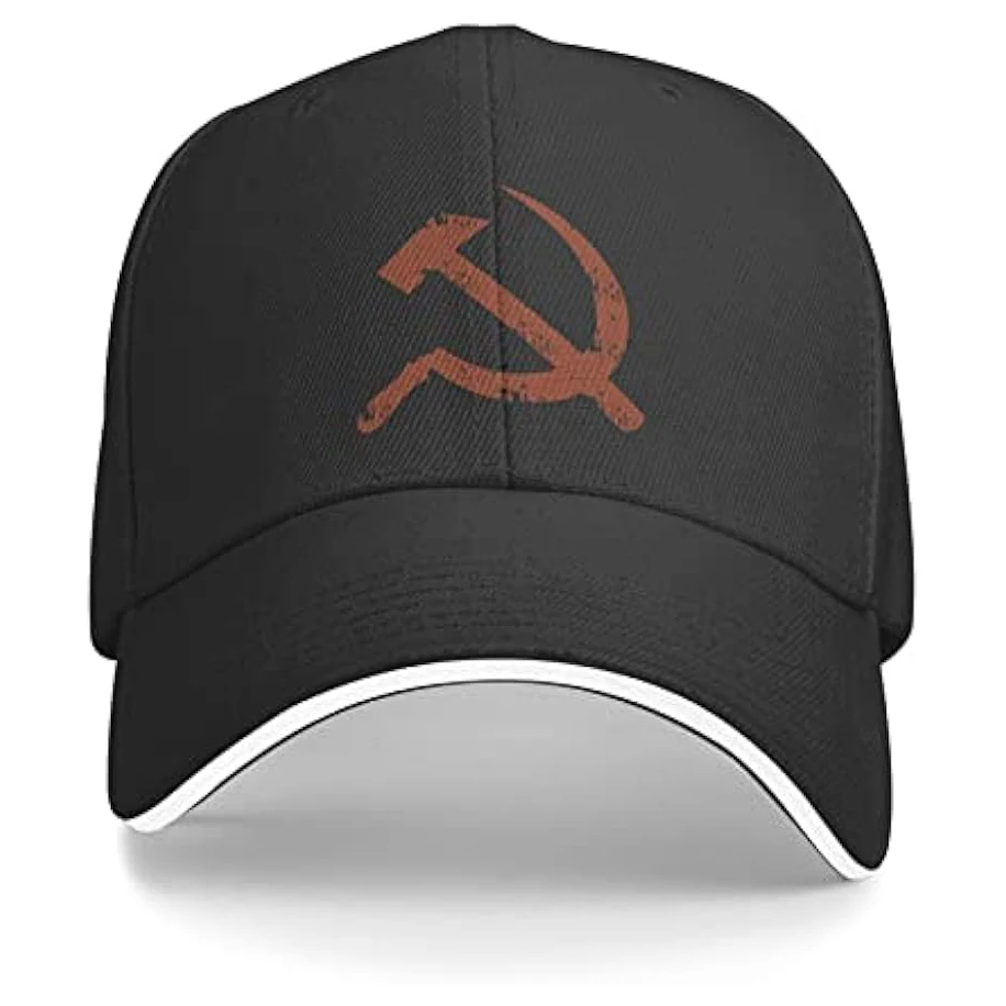 

Former Soviet Union Flag Hammer Sickle Unisex Baseball Cap Fits Men Women Adjustable Dad Hat Sandwich Bill Cap