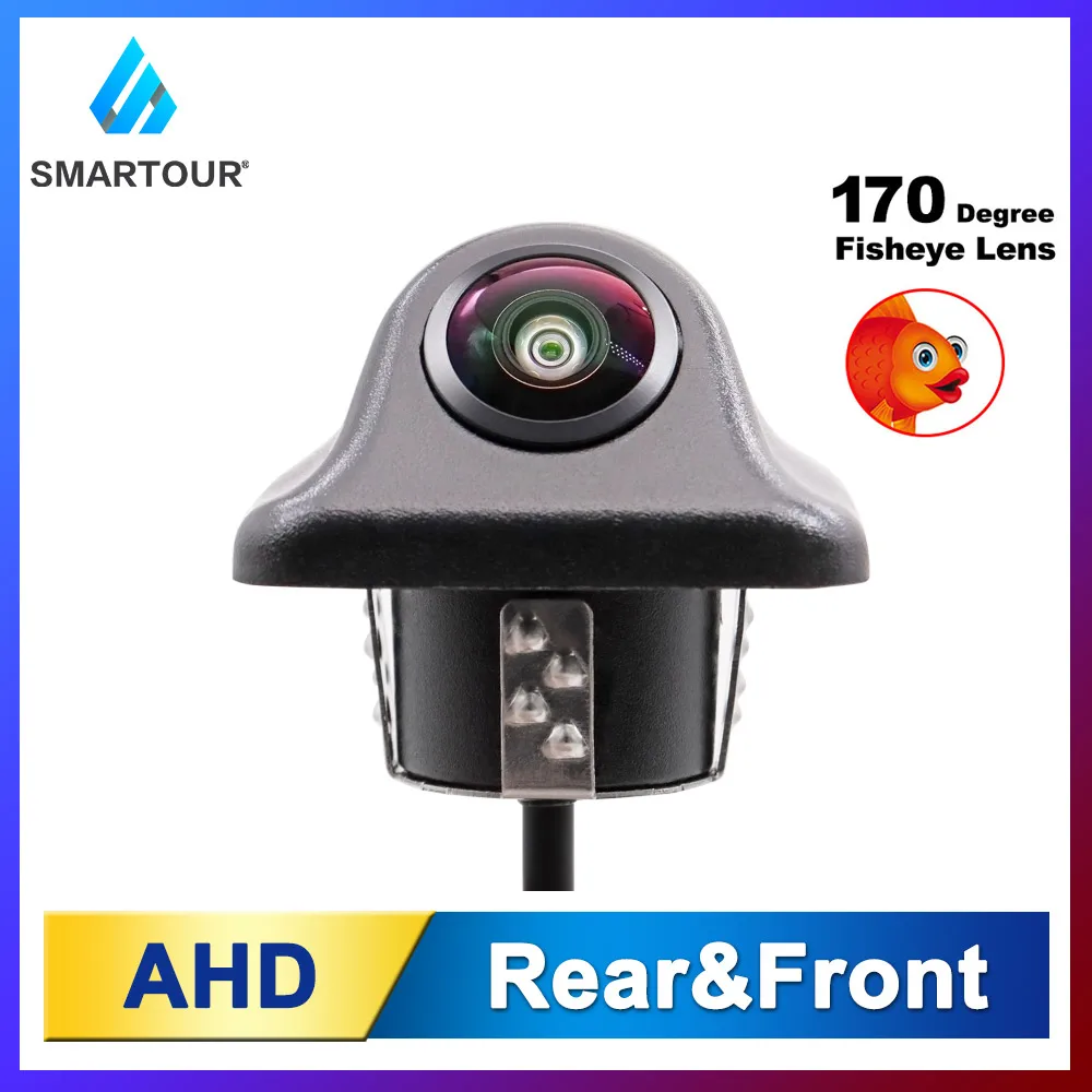 

170 degrees AHD CVBS 720P Vehicle Rear View Camera Car Reverse Black Fisheye Lens Night Vision Waterproof Universal CCD Parking
