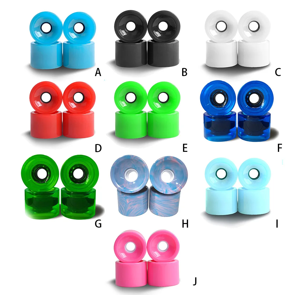 

4pcs Skate Wheels Accessories Universal Professional Modified Component Outdoor Sport Inline Rollers Replacement Blue