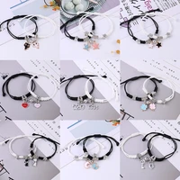 fashion 2 piece bracelet female korean simple sweet attracting magnet jewelry girlfriends student valentines day gift 2022 new