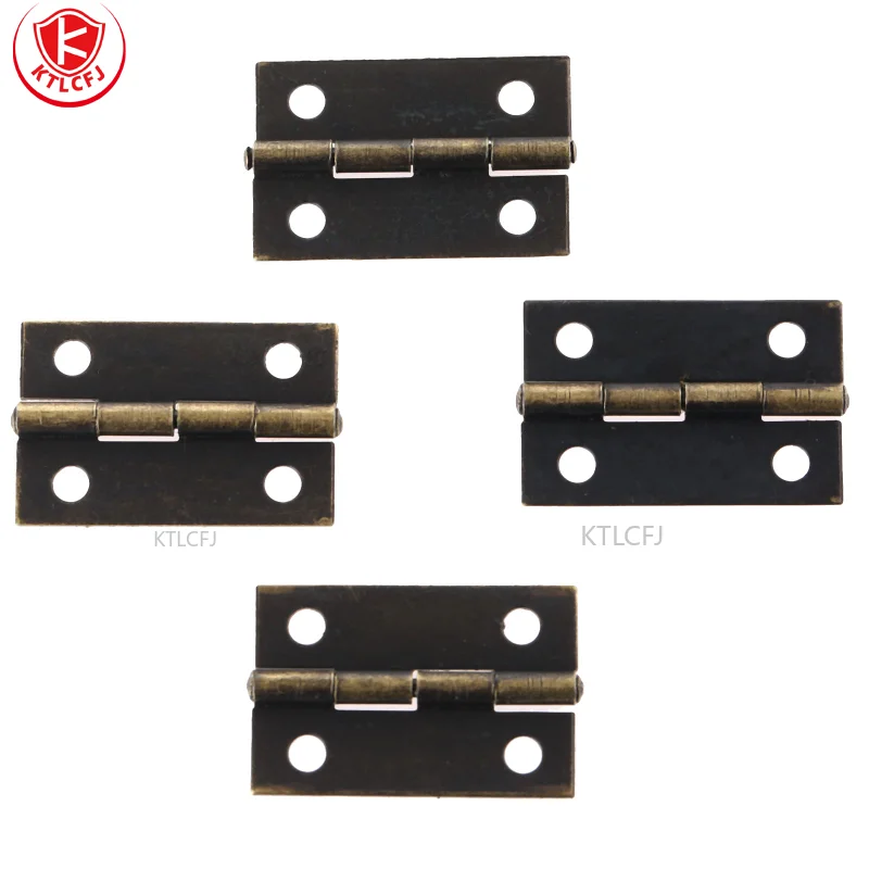 

Mini Antique Bronze Hinges Square cupboard Door Hinges For Wooden Cabinet Drawer Jewellery Box Furniture Hardware