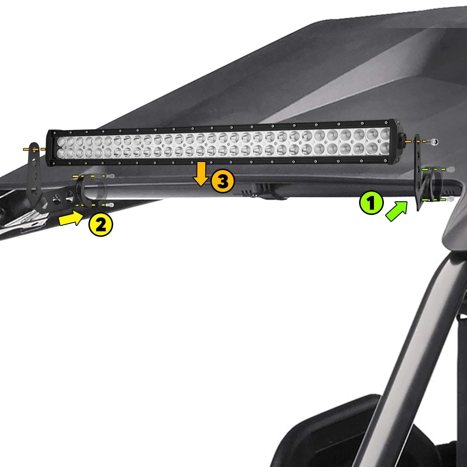 Рисунок 3 - Зажимные кронштейны для световых