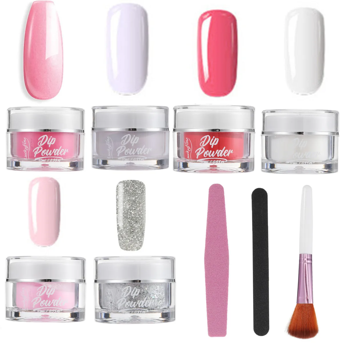 

6x10 мл Dip-порошок с 4x15 мл гелем DIY Dip-порошок лак для ногтей жидкий Dip-гель набор для маникюра