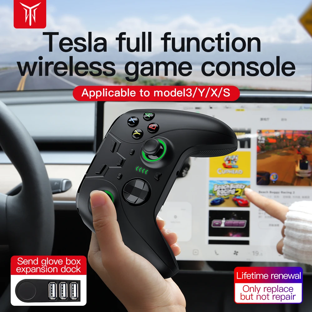 

YZ For TESLA Model3 ModelY Full Function Wireless Game Console For Tesla Model 3 Y 2021 2022 Interior Modification Accessories