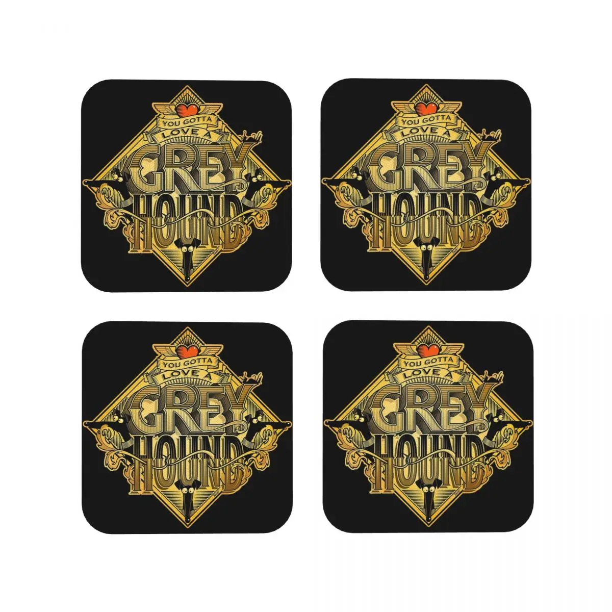 

Подставки для кофе, набор из 4 салфеток, кружек, столовых приборов