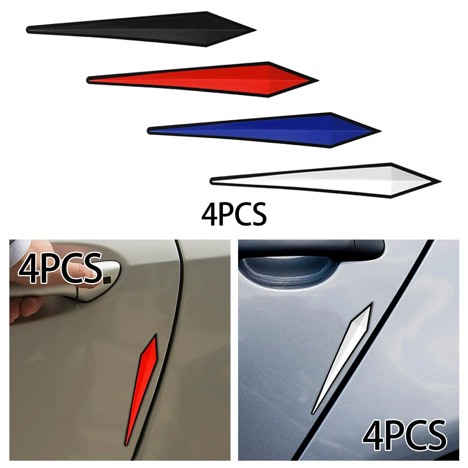 4 шт. универсальные автомобильные противоударные полосы для зеркала заднего вида