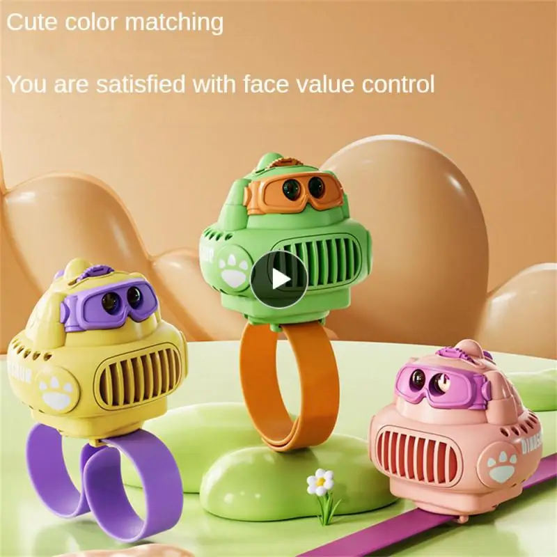 

Cute Mini Fan Usb Charging Projection Watch Fan The Third Gear Wind Watch Fan Cooling Appliance Portable