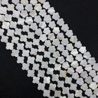 6812mm natural white mother of pearl beads plum shape delicate spaced beads for jewelry making diy bracelet accessories