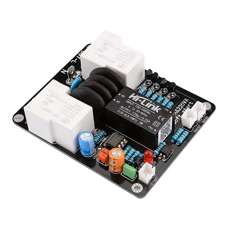 

Top Deals 2000W High Power Soft Start Board 30A Dual Temperature Control Switch Delayed Start Board For Amplifier Amp DIY