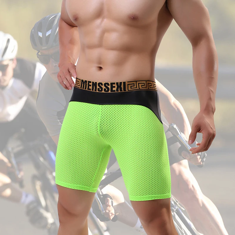 Сетчатые дышащие мужские Компрессионные шорты тренировочные штаны для фитнеса