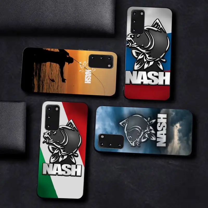 

Nash Fishing Logo Phone Case for Samsung S10 21 20 9 8 plus lite S20 UlTRA 7edge
