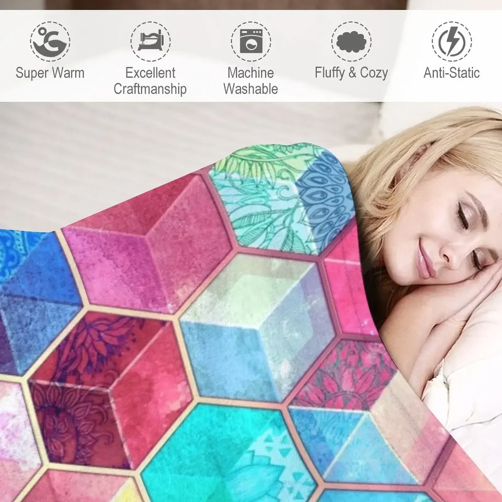 Одеяло с топазом и рубином кристаллами в виде сот очень большое одеяло из