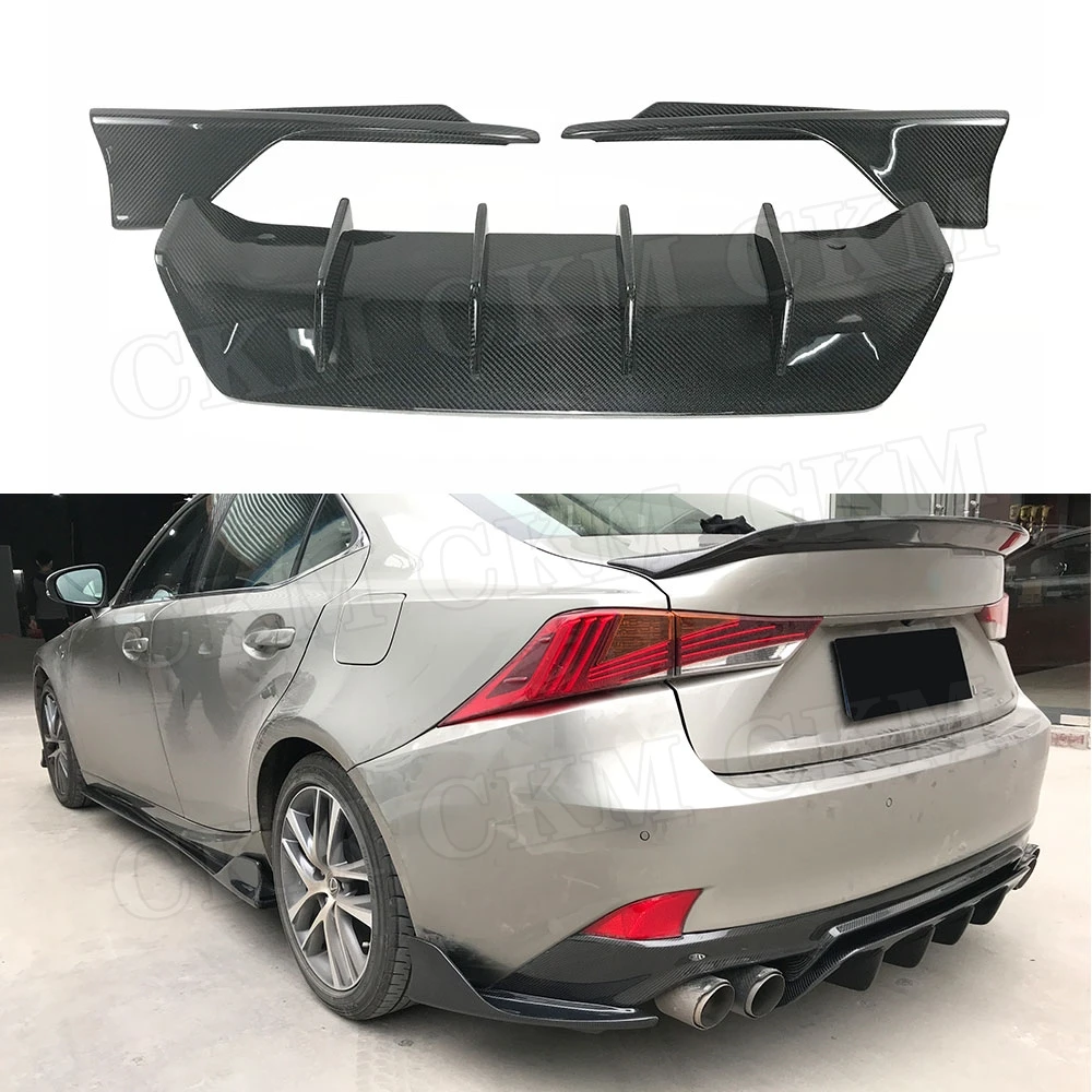 Задний бампер из углеродного волокна защитный диффузор с разветвителем для LEXUS