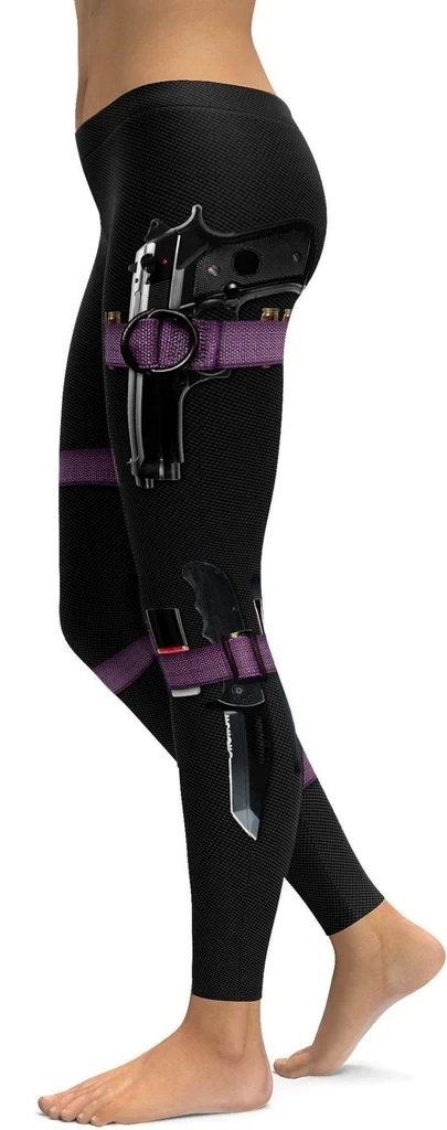 

Guns Make-up Leggings 3D Print Women Yoga Fashion Pants