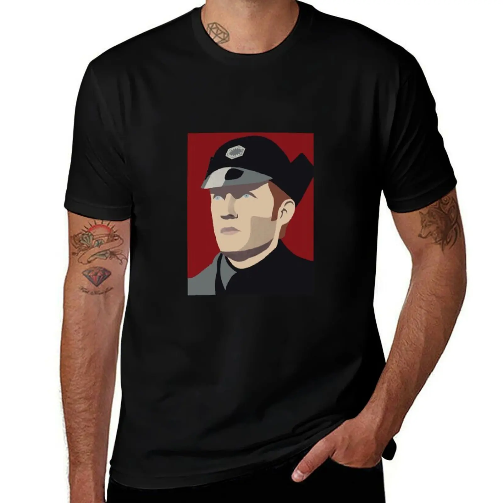 Фото Футболка General Hux Pop Art больших размеров, топ с короткими рукавами для тренировок №1