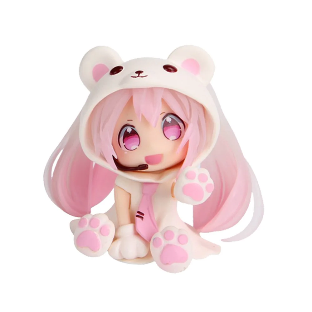 

Kawaii Anime Figure Hatsune Miku Cos Bear Series 7Cm Pvc Q Version Action Figures Cute Model Ornaments Decor Girl Toys