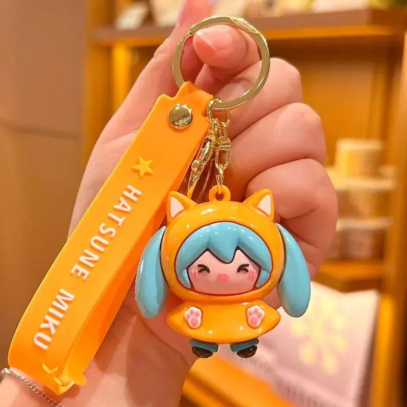 Брелок Hatsune Miku: высококачественная Q-версия куклы-фигурки, креативный декор для автомобиля и школьной сумки (art.: 3920d7e4685bc) - 3920d7e4685bc
