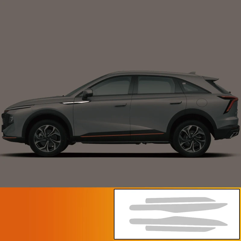 

Для Haval F7 II 2024 2025 2-го поколения, наклейки на переднюю решетку автомобиля, задние бамперы, боковые маркировки, наклейка с изменением цвета, автоаксессуары