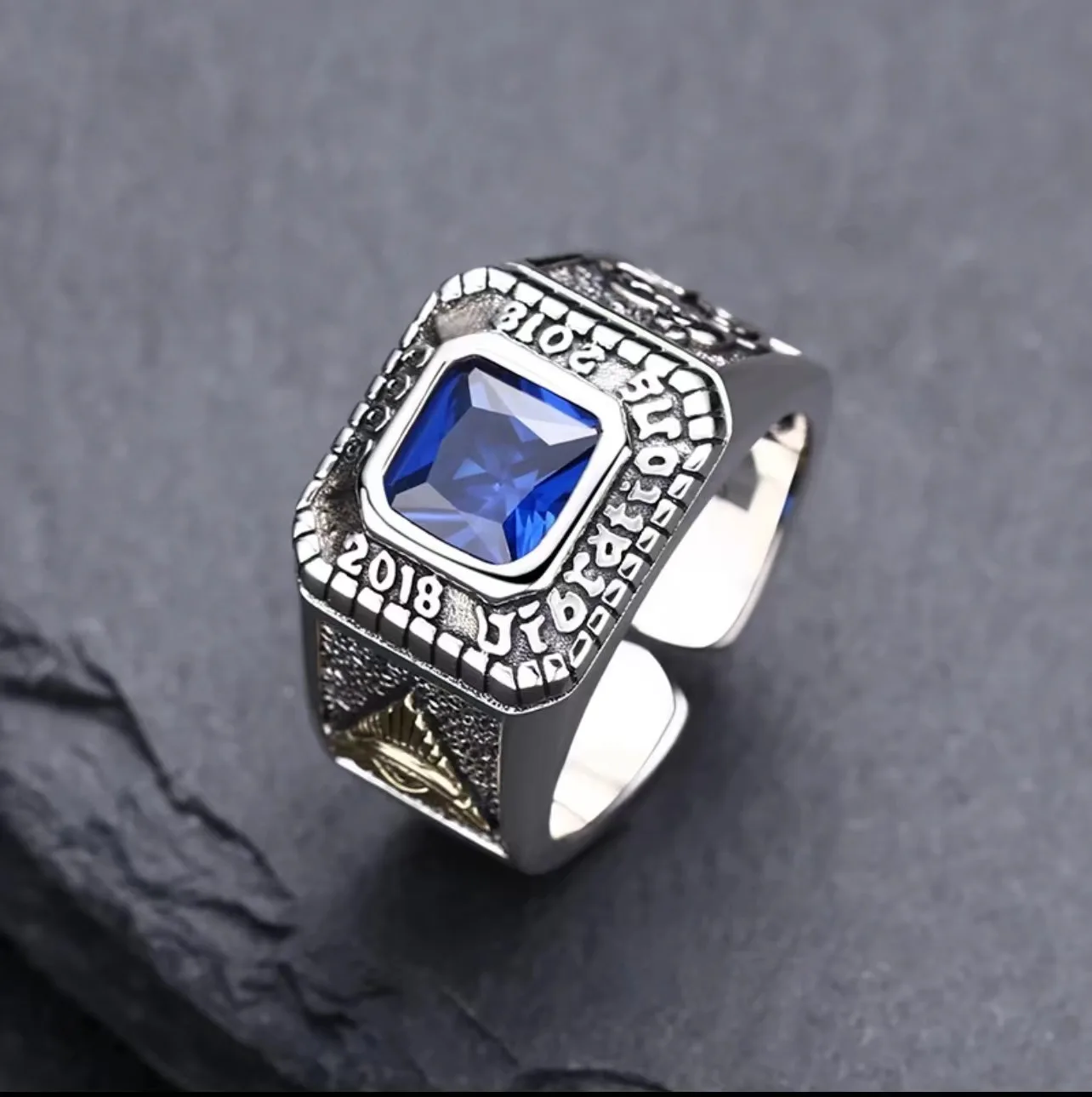 

Модное кольцо TR, модный тренд, мужское кольцо в стиле ретро, мужское кольцо под заказ, божьи глаза