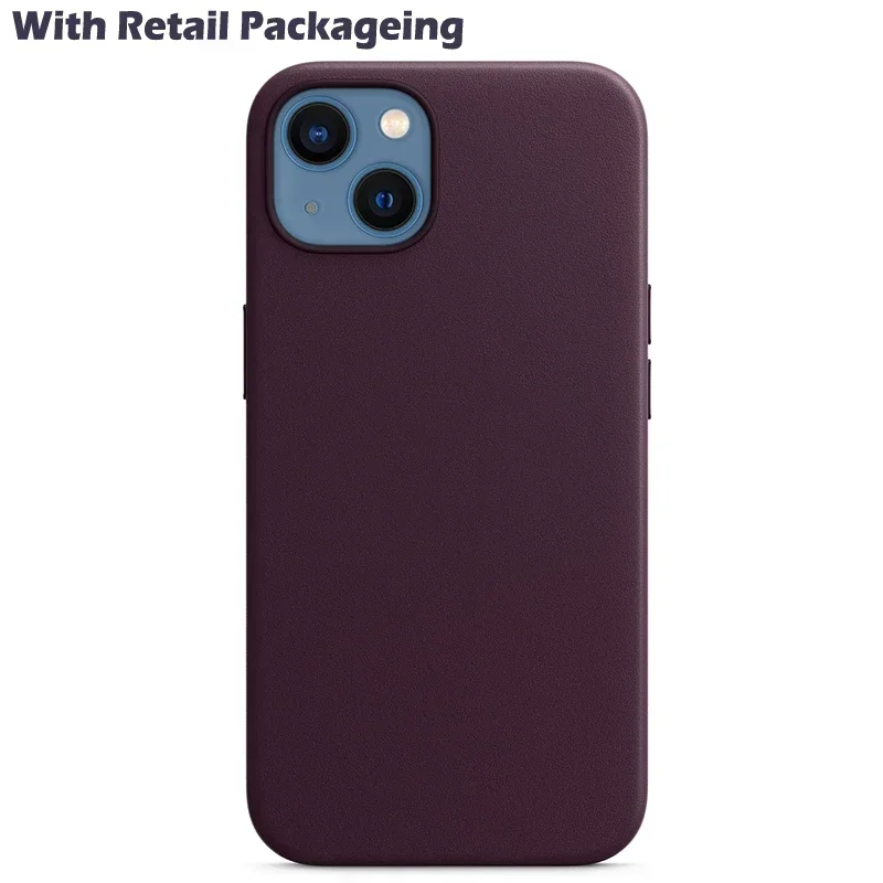 Оригинальный кожаный магнитный чехол Apple Magsafe для iPhone 13 Pro Max мини-чехол с