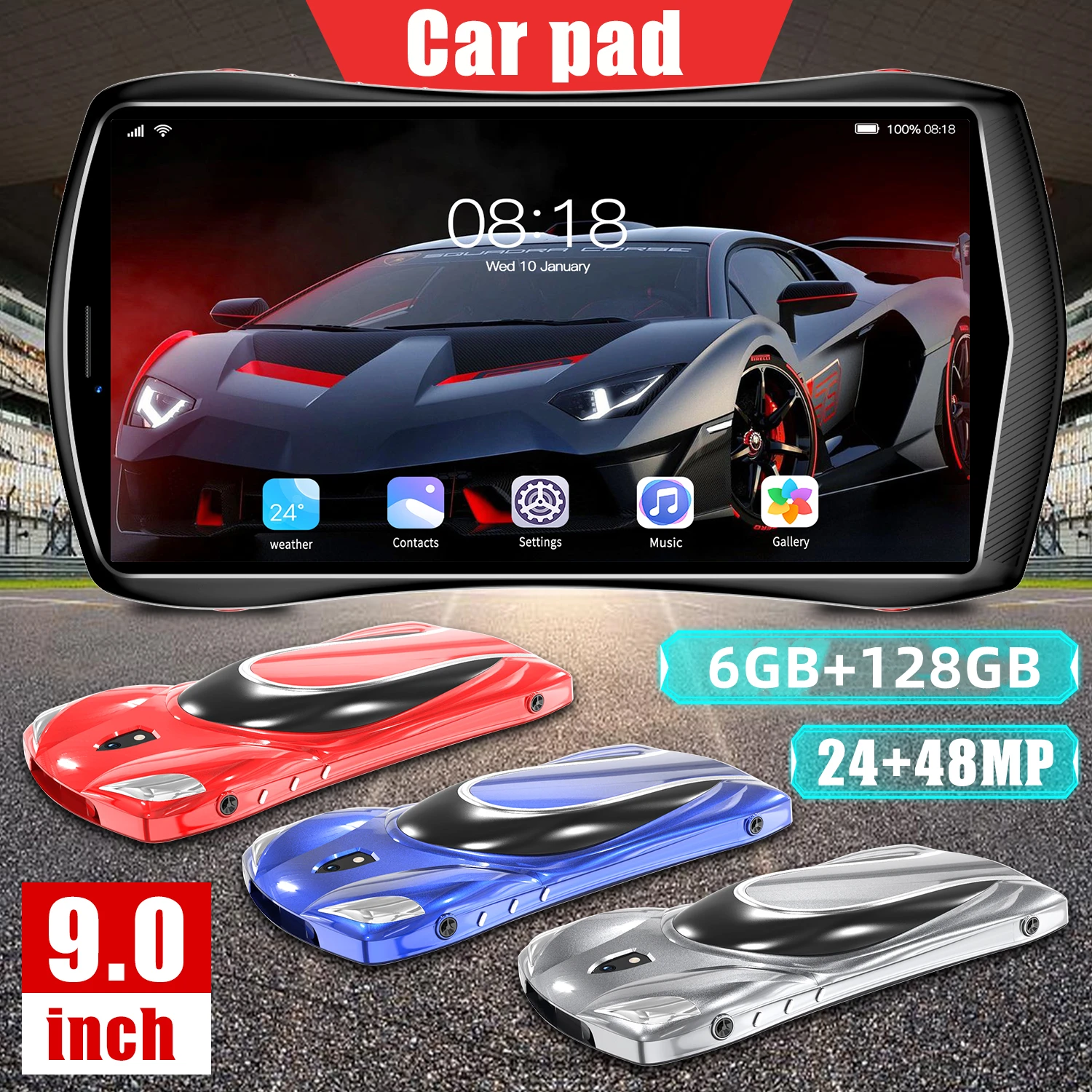 

Gaming Tablet 12GB RAM Google Play Laptop 512GB ROM Deca Core Netbook Android10 24MP+48MP WIFI GPS WPS Office Android Tablet PC