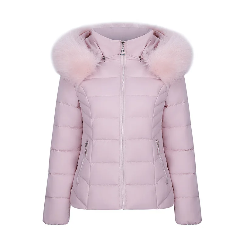 Winter Warm Outdoor Short coat  Clothes Women's 2022 Winter Korean Fashion Slim Parkas Cotton Jacket Removable Hooded