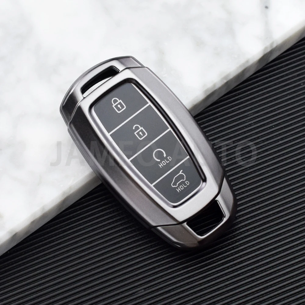 

Чехол для ключей из ТПУ с кнопкой 3/4/5 и брелком для Hyundai Elantra GT Sport Santa Fe Palisade Kona, чехол для смарт-ключа без ключа