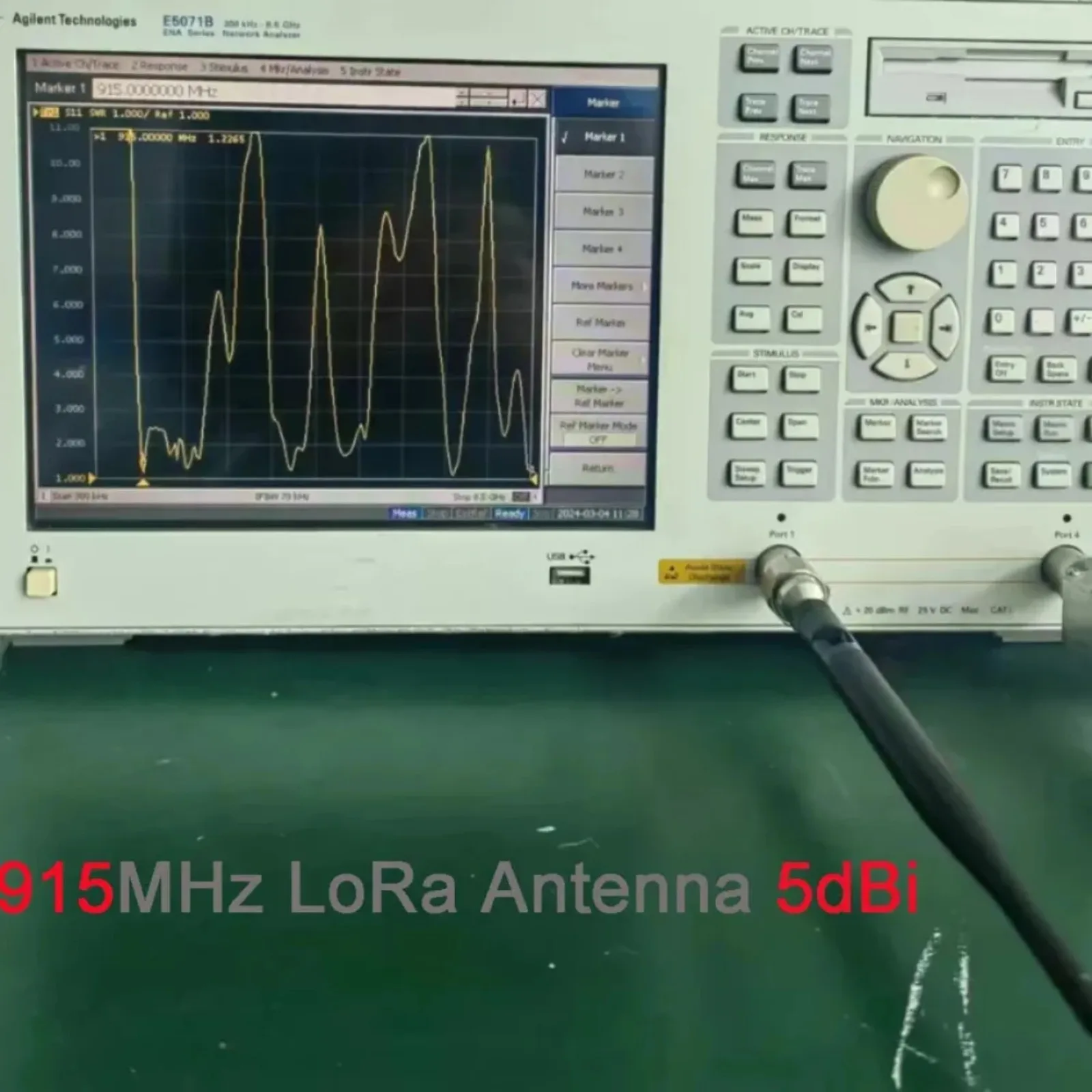 Антенна LoRa 868 МГц 915 МГц с коэффициентом усиления 5 дБи, всенаправленная, с удлинительным кабелем для Meshtastic LoRa 32 V3 LoRaWAN, комплект из 4 штук (art.: 3920daca554ae) - 3920daca554ae
