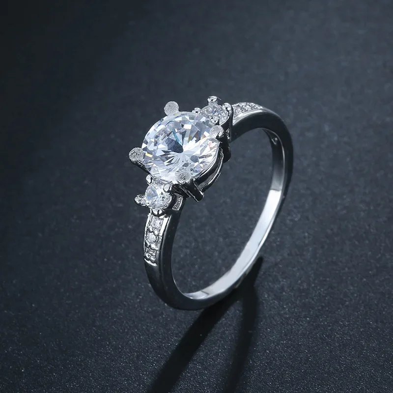 Классические обручальные кольца для женщин роскошные большие из искусственного