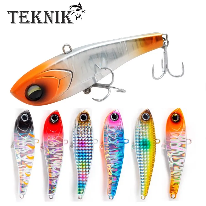 

Winter Fishing Rattlin VIB Lures 70/90mm 16/34g Rattling Sinking Vibration Pesca Bass Tuna Bluefish Tackle Chatabee lure 85