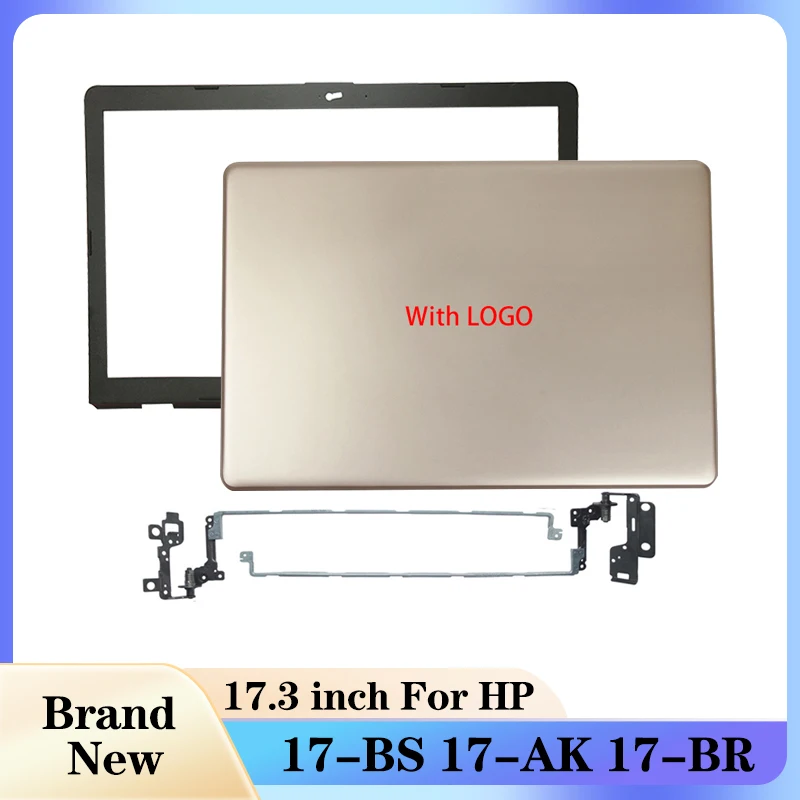 

For HP Pavilion 17-BS 17-AK 17-BR Laptop Case LCD Back Cover/Front Bezel/Hinges Gold