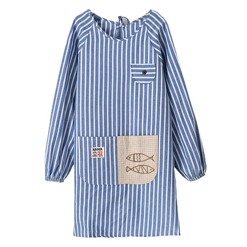 

HOT SALE Kitchen Overalls, Anti-Greasy Long-Sleeved Cooking Apron With Sleeves (Random Color)