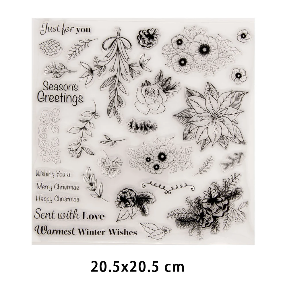 

2022 New Arrival Leaves Rubber Clear Stamps for DIY Scrapbooking Crafts Stencil Fairy Stamps Card Make Photo Album Decor