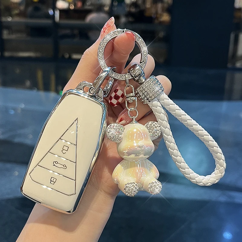 

Fashion TPU Car Remote Key Case Cover Protect Shell Bag For DongFeng Nissan Qichen Venucia Star SUV 2020 2021 Smart Accessories