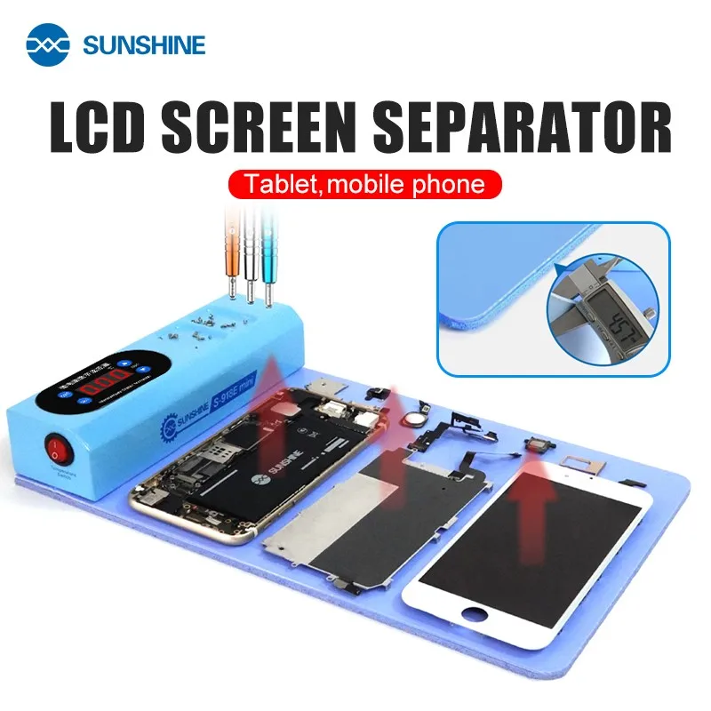 SUNSHINE SS-918E LCD Screen Separator Silicone Pad Heating Platform 110V/220V Phone IPAD Tablet Lcd Screen Separator Pad Repair