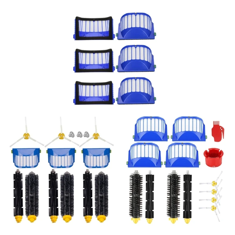 

For iRobotRoomba 600 Series Vacuum Cleaner Parts Main Brush Side Brush Filter