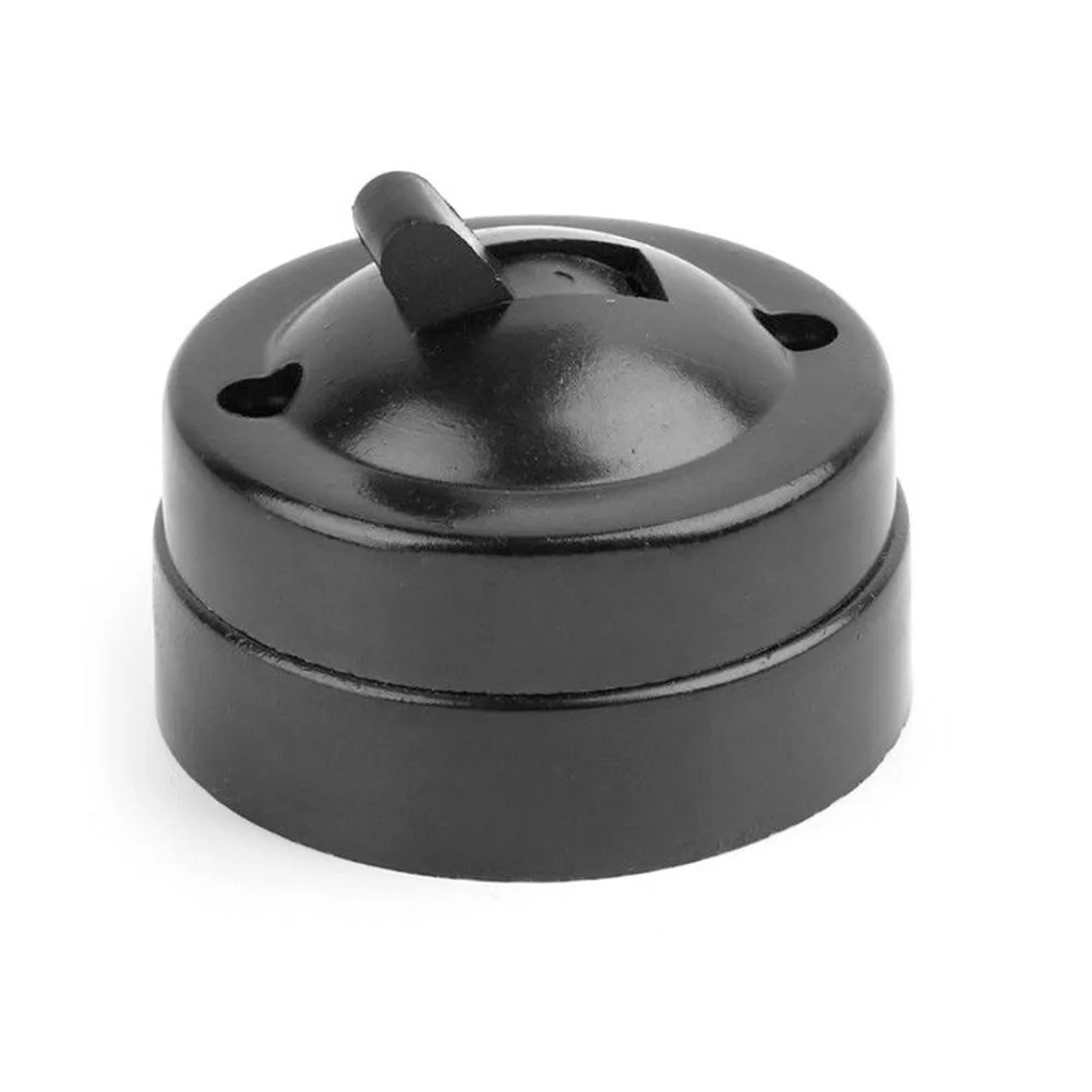 

Retro Single-control Switch Round Bright Single Control Switch Old Fashioned Wall Mount Toggle Switch Home Decor