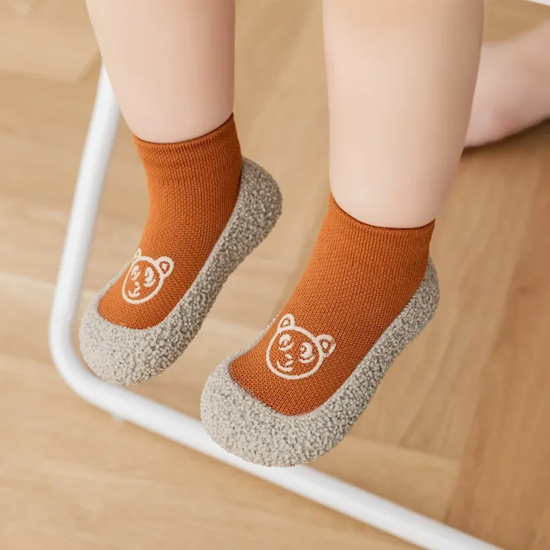 

Baby Shoes Cotton First Shoes Infant Toddler First Walker Boys Girls Kids Soft Rubber Sole Baby Shoe Knit Booties Anti-Slip