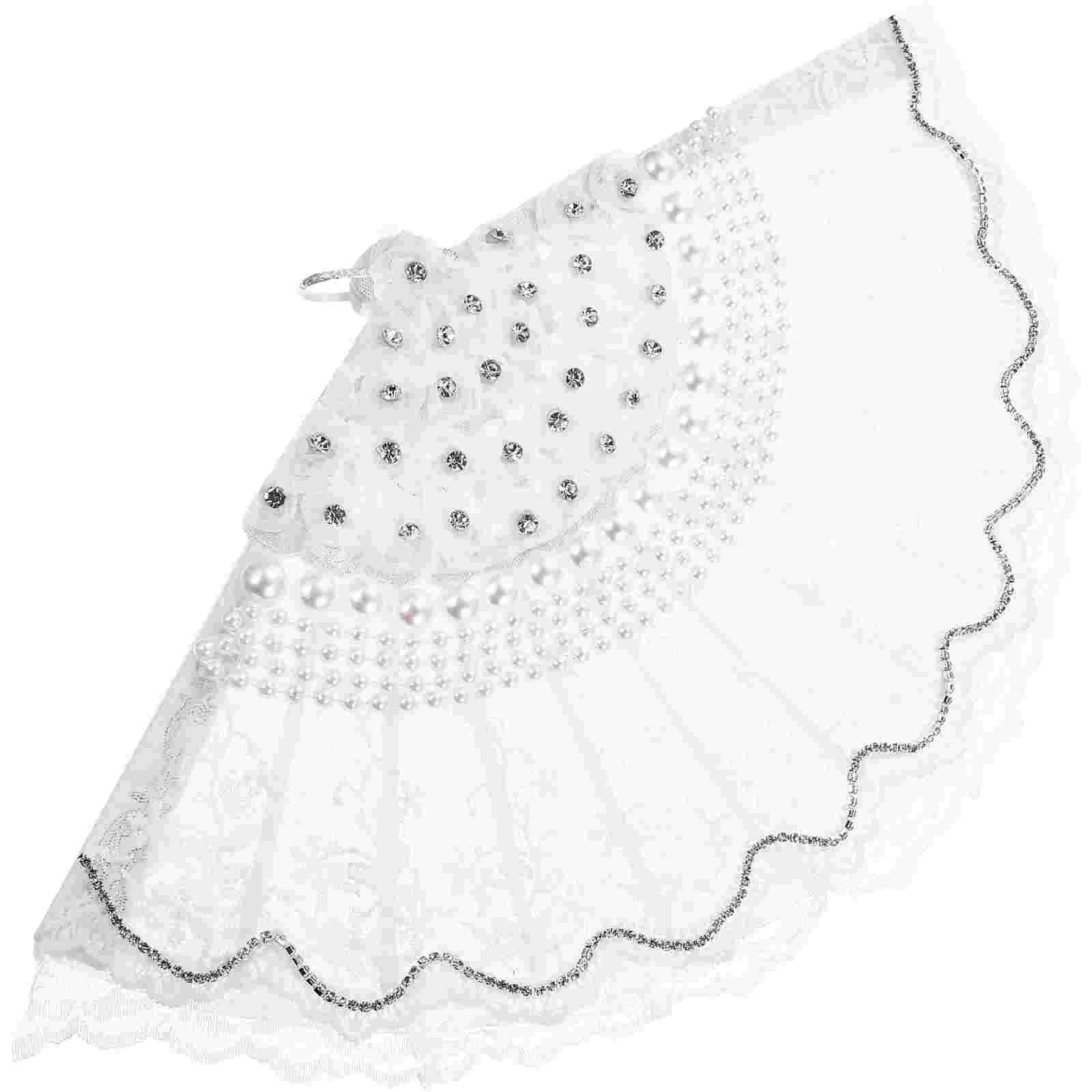 

Кружевной складной веер, украшение с белой отделкой для женщин, элегантные веера, винтажный Свадебный декор для невесты