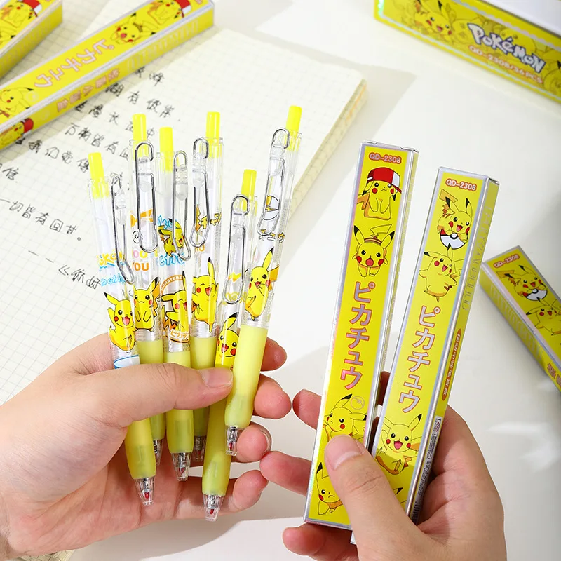 Набор Гелевых Ручек Sanrio Pokemon 18/36 Шт. Черные Школьные И Офисные Канцелярские