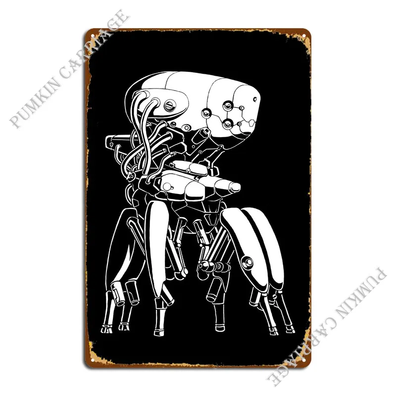 

Металлический моно-знак Brainpod, жестяной плакат для кинотеатра ржавой кухни