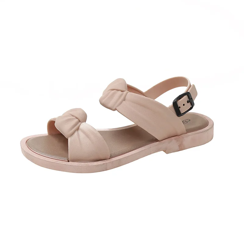 Sandals for Women New Summer Flat Bottom Sandals Korean Cross Toe Holiday Beach Shoes Casual Comfortable Non Slip Sandals