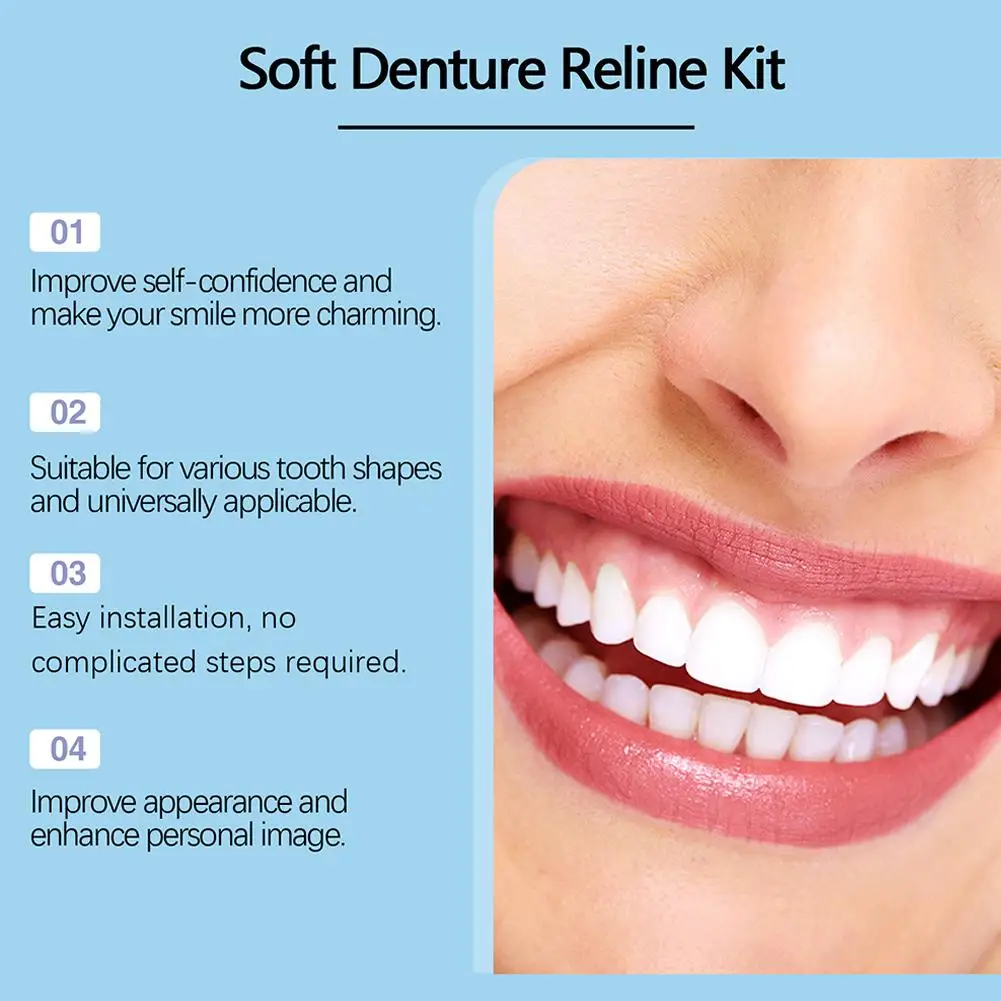 Косметические зубы Силиконовые зубные протезы Улучшают адаптируемость Удобные