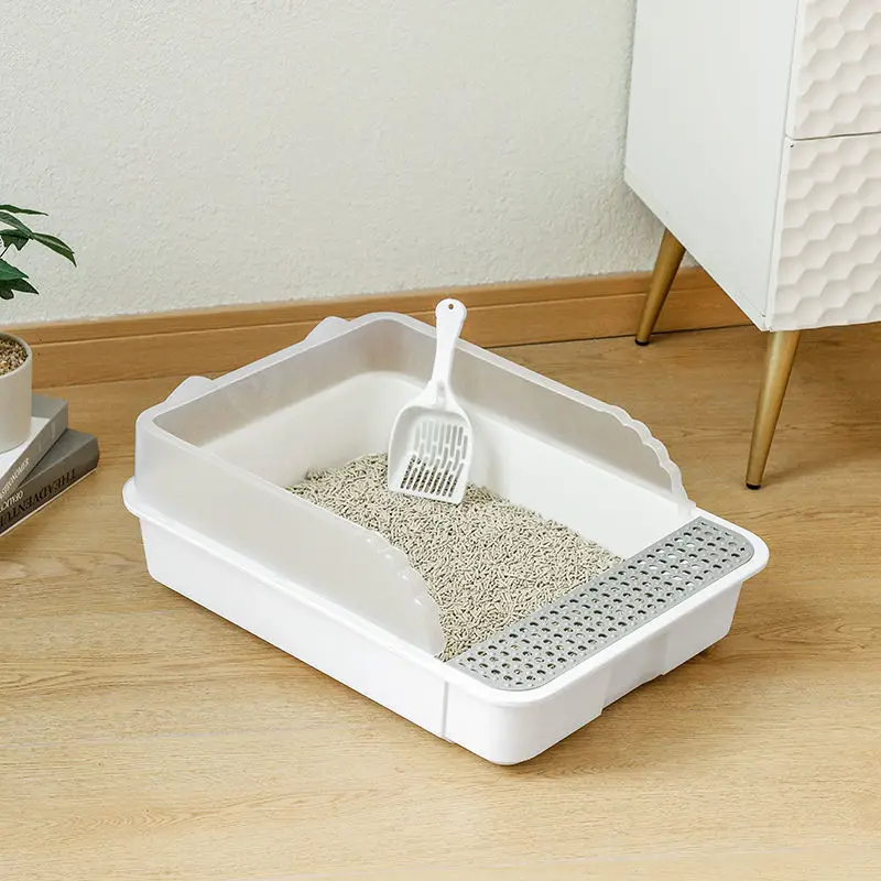 Большой контейнер для кошачьего туалета котята песочный бокс обучения фекалий