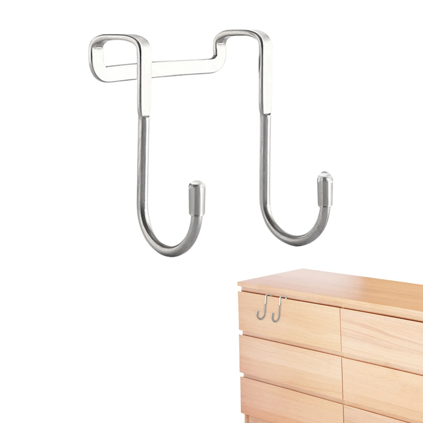 

Stainless Steel Double S Hook Stainless Steel Multiple Use Narrow Door Hook Durable Stainless Steel Over Shower Glass Door Hooks