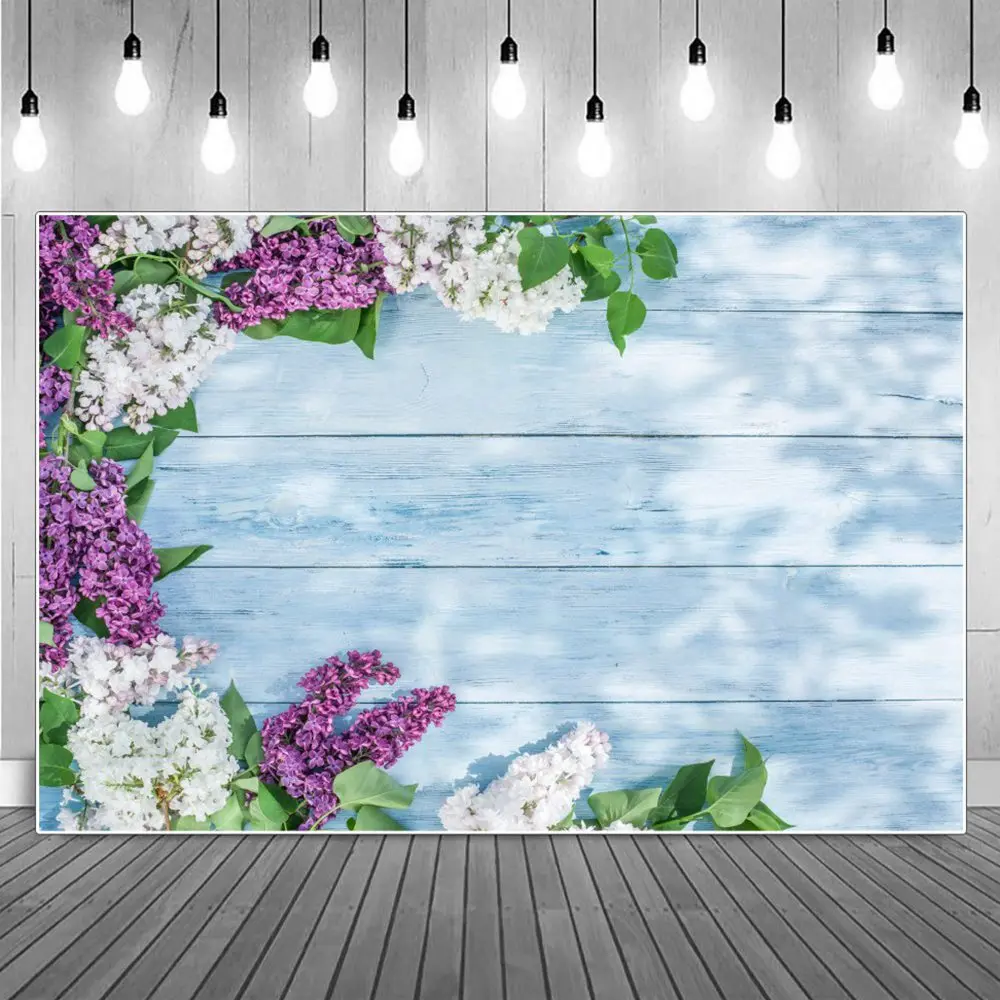 

Hyacinthus деревянная доска плоский фон для фотосъемки декорации синяя полоса фиолетовые белые цветочные цветы фотобудка фоны