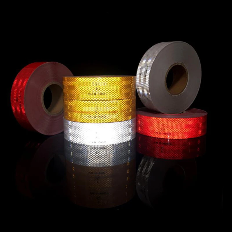 

5cmx25m/Roll Waterproof Conspicuity Reflective Tape Industrial Marking Tape For Outdoor, Cars, Trucks