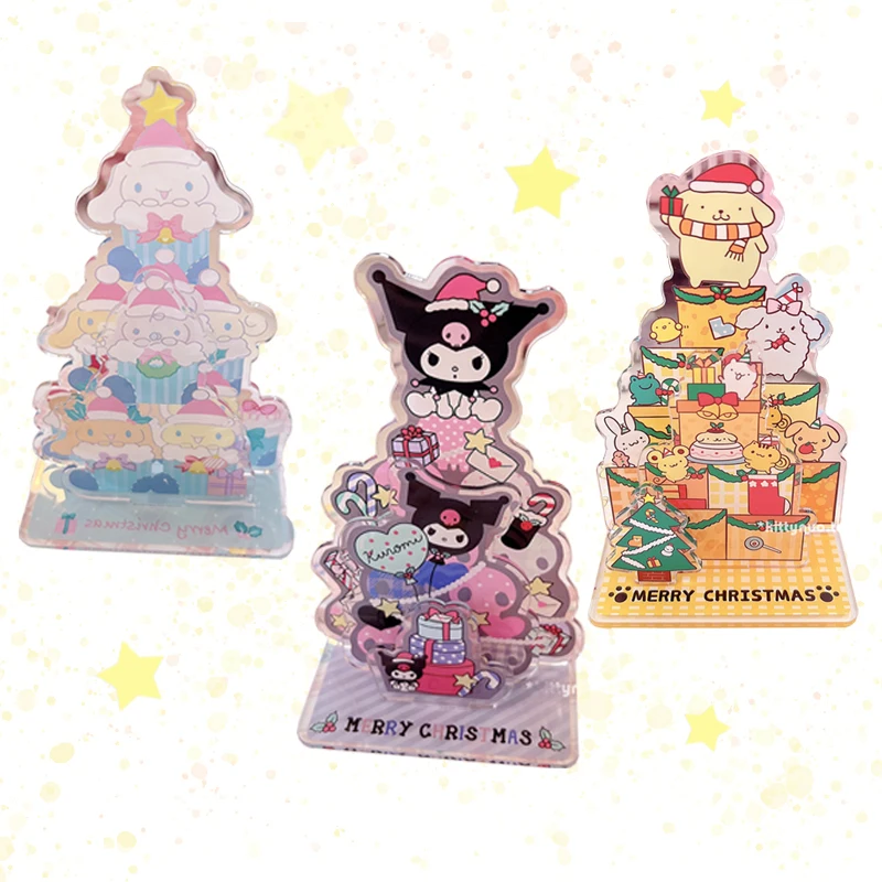 

Кавайная мультяшная праздничная атмосфера трехмерные украшения My Melody Cinnamoroll Kuromi PurinDog аниме фигурка украшение для торта
