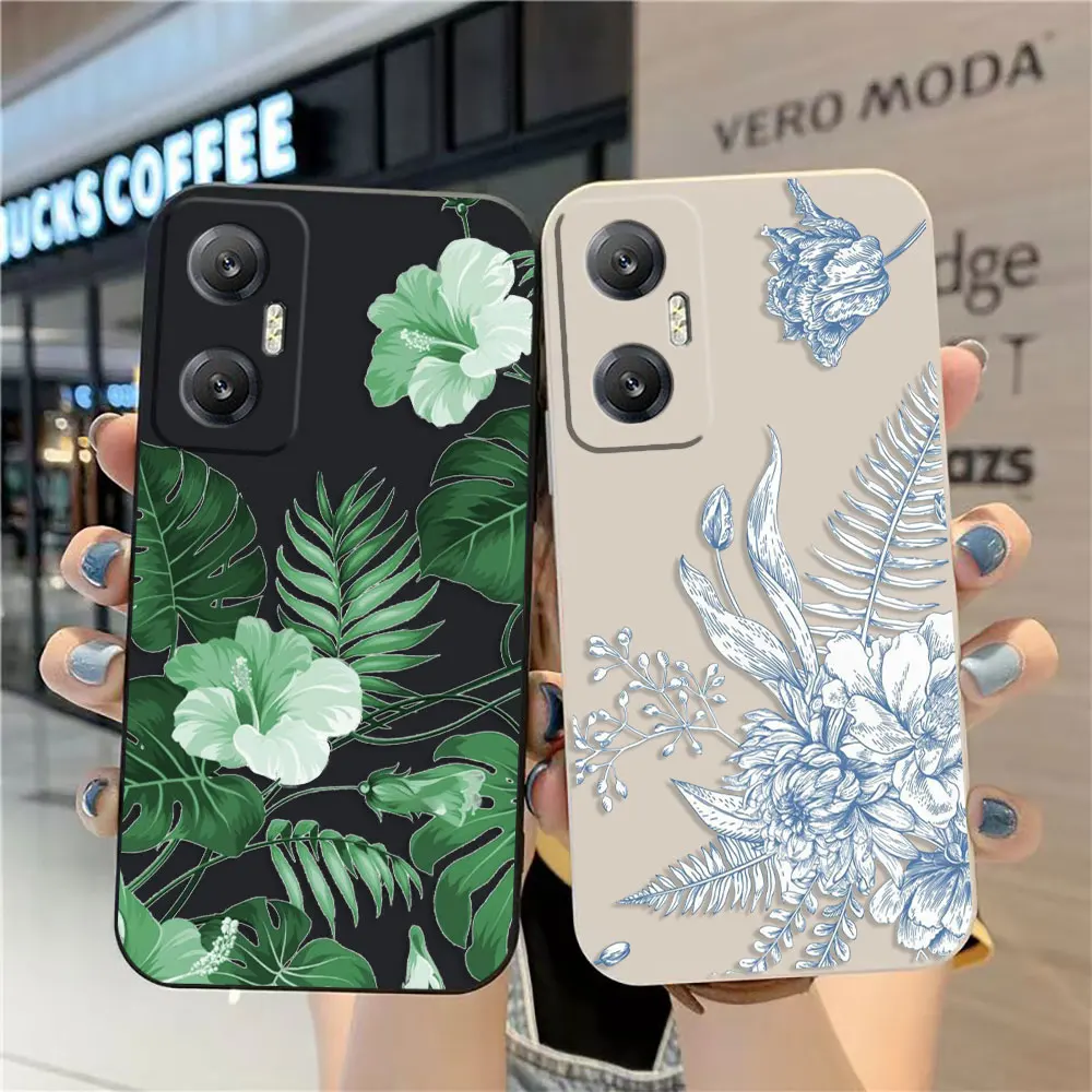 

Vintage Retro Leaves Decorative Pattern Case For Infinix HOT 10 10S 11 11S 12 ZERO 20 30 X CAMON 16 PRO 5G Case Funda Shell Capa