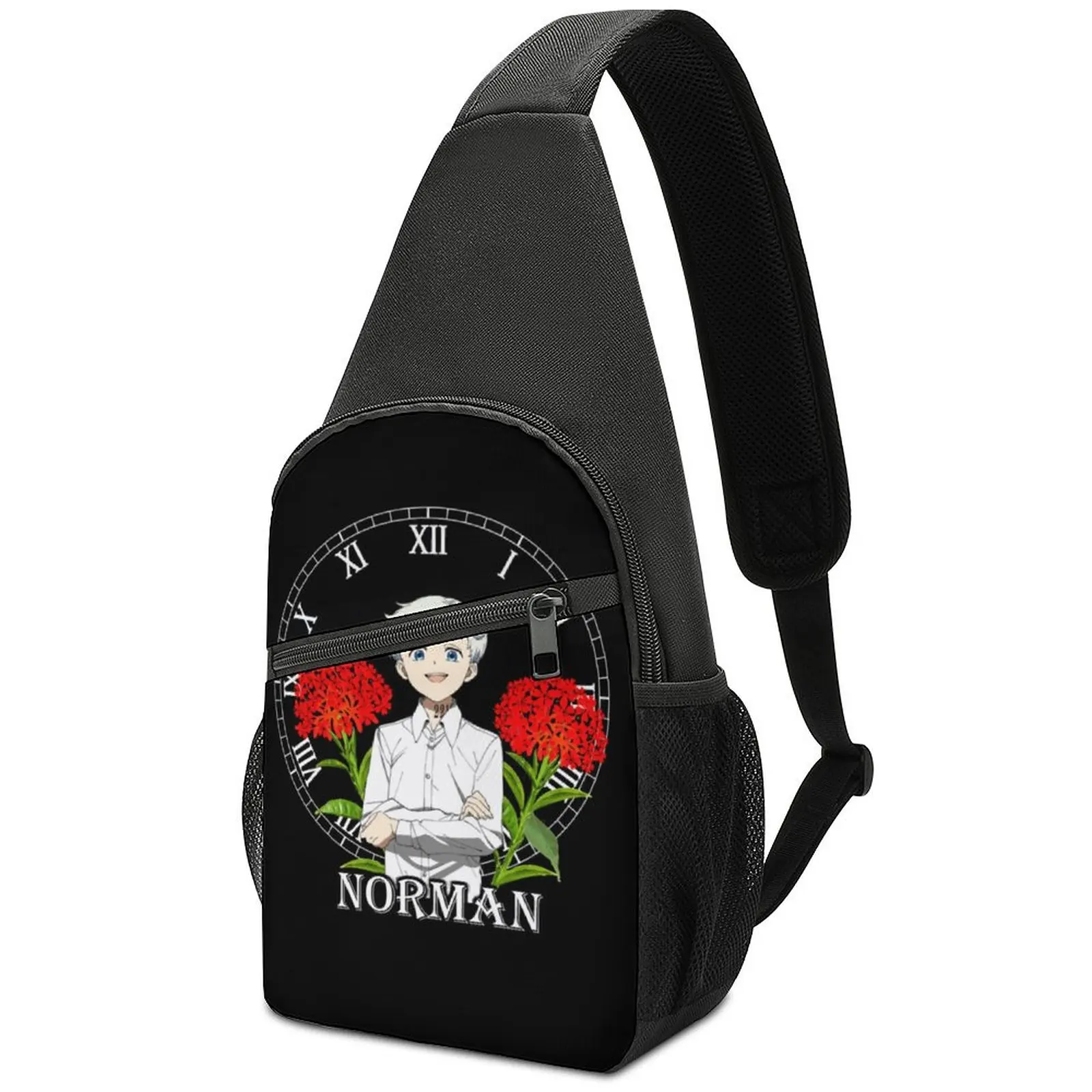 

The Promised Neverland Norman Essential Chest Bags Grace Field House Shoulder Bag Novelty Crossbody Bag Streetwear Sling Bags